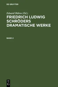 Friedrich Ludwig Schröders Dramatische Werke. Band 2_cover