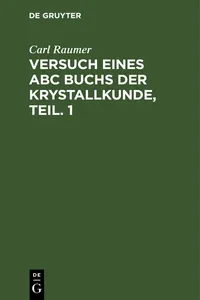 Versuch eines ABC Buchs der Krystallkunde, Teil. 1_cover