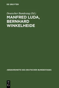 Manfred Luda, Bernhard Winkelheide_cover