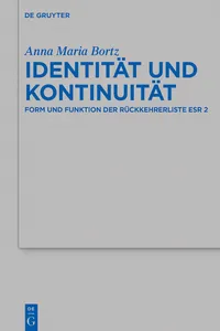 Identität und Kontinuität_cover