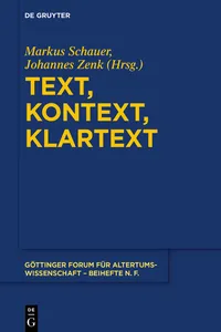 Text, Kontext, Klartext_cover