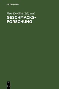 Geschmacksforschung_cover