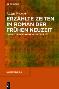 Erzählte Zeiten im Roman der Frühen Neuzeit_cover