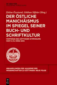 Der östliche Manichäismus im Spiegel seiner Buch- und Schriftkultur_cover