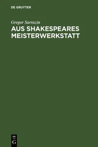 Aus Shakespeares Meisterwerkstatt_cover