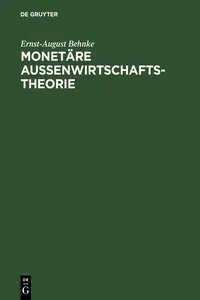 Monetäre Außenwirtschaftstheorie_cover