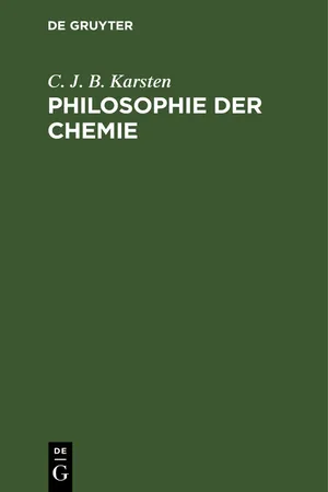 Philosophie der Chemie