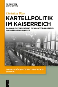 Kartellpolitik im Kaiserreich_cover