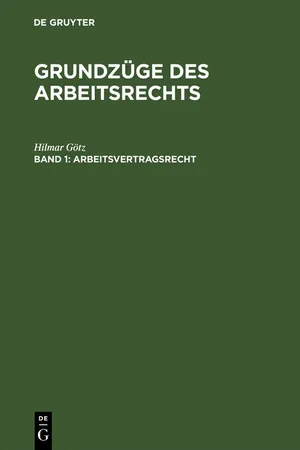 Arbeitsvertragsrecht