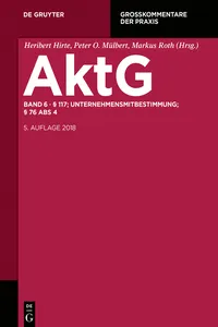 § 117; MitbestR; Nachtrag § 76 Abs 4_cover