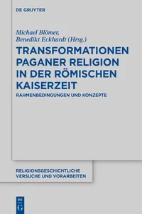 Transformationen paganer Religion in der römischen Kaiserzeit_cover