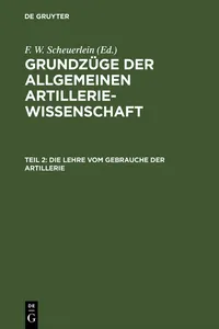 Die Lehre vom Gebrauche der Artillerie_cover