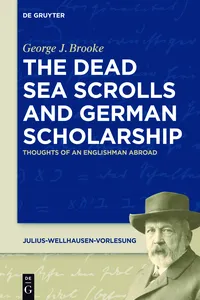 The Dead Sea Scrolls and German Scholarship_cover