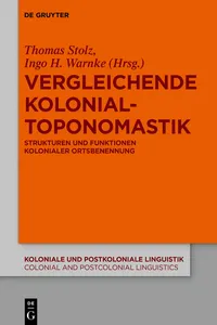 Vergleichende Kolonialtoponomastik_cover