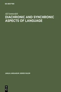 Diachronic and Synchronic Aspects of Language_cover