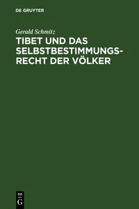 Tibet und das Selbstbestimmungsrecht der Völker_cover