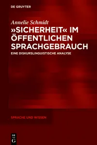 »Sicherheit« im öffentlichen Sprachgebrauch_cover