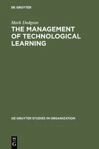 The Management of Technological Learning_cover