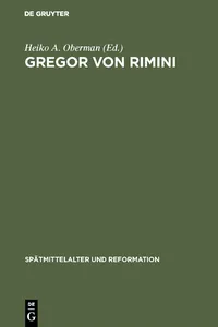 Gregor von Rimini_cover