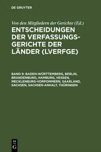 Baden-Württemberg, Berlin, Brandenburg, Hamburg, Hessen, Mecklenburg-Vorpommern, Saarland, Sachsen, Sachsen-Anhalt, Thüringen_cover