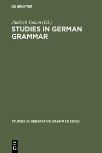 Studies in German Grammar_cover