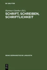 Schrift, Schreiben, Schriftlichkeit_cover