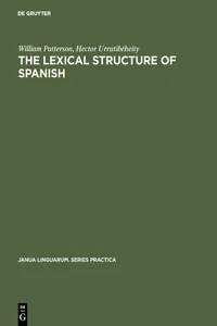 The Lexical Structure of Spanish_cover