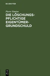 Die löschungspflichtige Eigentümergrundschuld_cover