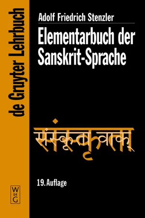 Elementarbuch der Sanskrit-Sprache