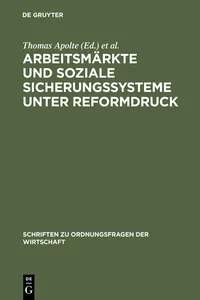 Arbeitsmärkte und soziale Sicherungssysteme unter Reformdruck_cover