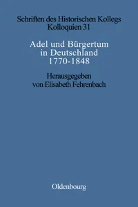 Adel und Bürgertum in Deutschland 1770-1848_cover