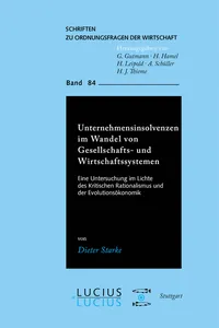 Unternehmensinsolvenzen im Wandel von Gesellschafts- und Wirtschaftssystemen_cover