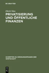 Privatisierung und öffentliche Finanzen_cover