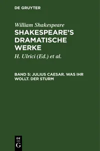 Julius Caesar. Was ihr wollt. Der Sturm_cover