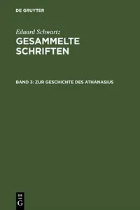 Zur Geschichte des Athanasius_cover