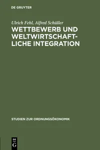 Wettbewerb und weltwirtschaftliche Integration_cover