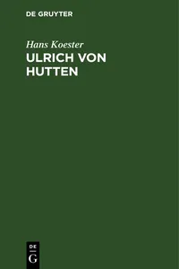 Ulrich von Hutten_cover