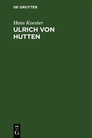 Ulrich von Hutten