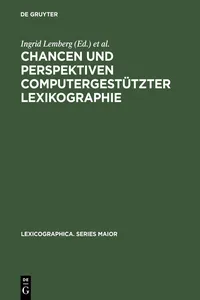 Chancen und Perspektiven computergestützter Lexikographie_cover