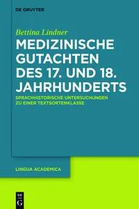 Medizinische Gutachten des 17. und 18. Jahrhunderts_cover