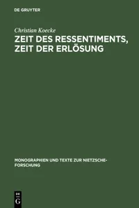 Zeit des Ressentiments, Zeit der Erlösung_cover