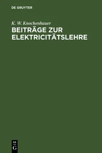 Beiträge zur Elektricitätslehre_cover