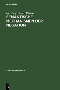 Semantische Mechanismen der Negation_cover