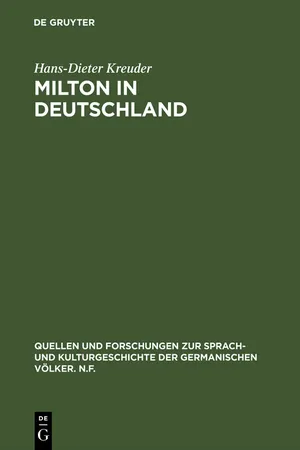 Milton in Deutschland