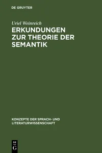 Erkundungen zur Theorie der Semantik_cover