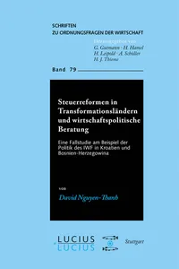 Steuerreformen in Transformationsländern und wirtschaftspolitische Beratung_cover