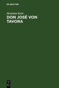 Don José von Tavora_cover