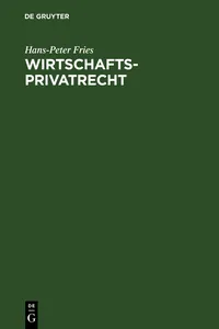 Wirtschaftsprivatrecht_cover