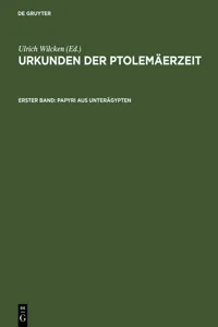 Papyri aus Unterägypten_cover