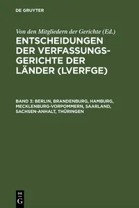 Berlin, Brandenburg, Hamburg, Mecklenburg-Vorpommern, Saarland, Sachsen-Anhalt, Thüringen_cover